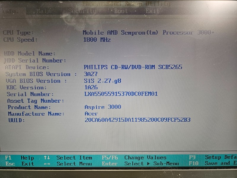 Acer Aspire 3000 Laptop (Parts or Repair) – 15.4" – AMD Mobile Sempron gallery