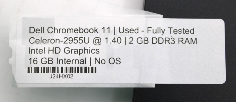 Dell Chromebook 11 Celeron-2955U@1.4GHz 2GB DDR3 16GB Internal NoOS*USED/TESTED* gallery