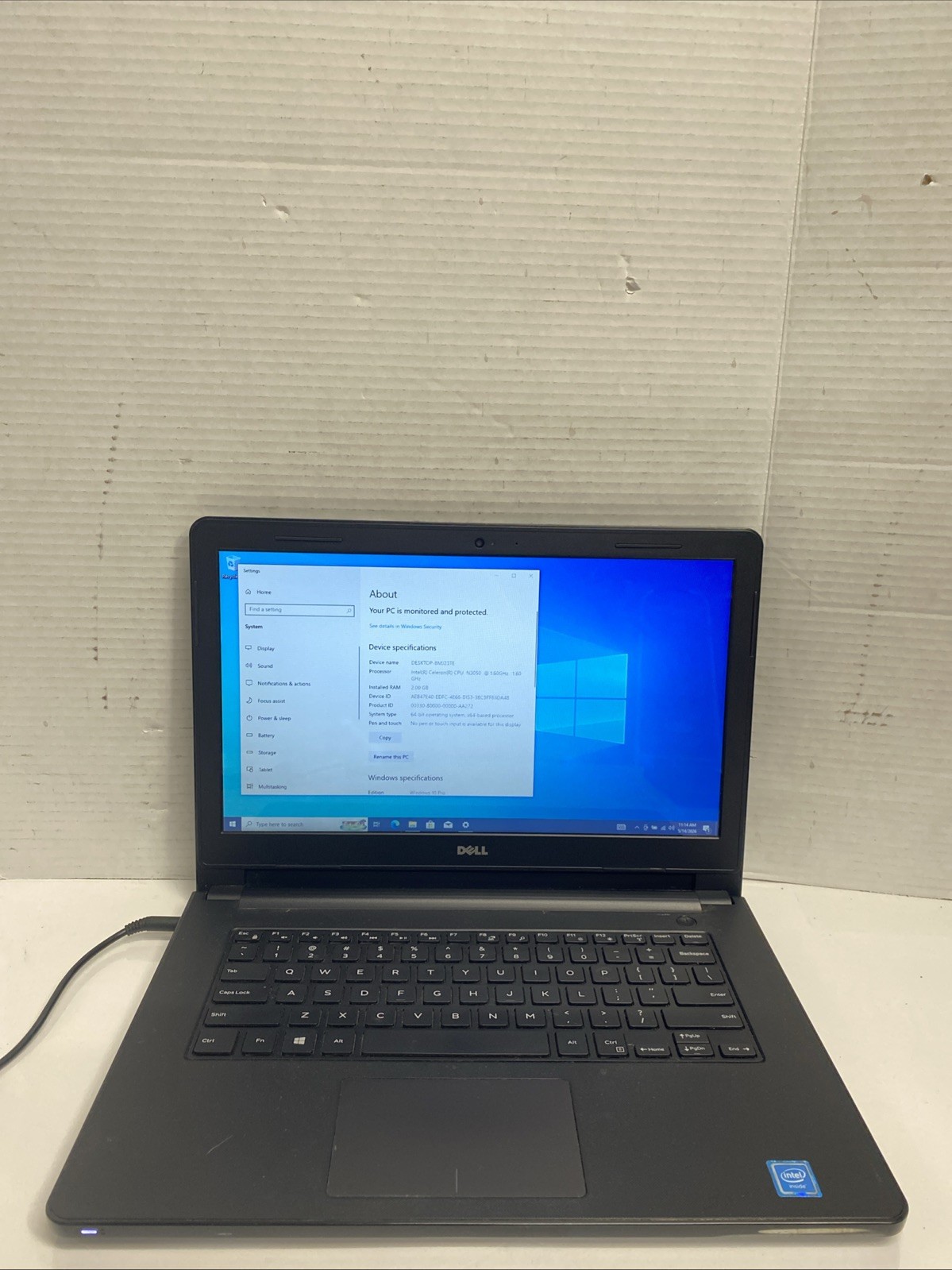 Dell Inspiron 14-3452 Laptop Celeron N3050 2gb Ram 32gb Hard Drive Win 10 Pro gallery