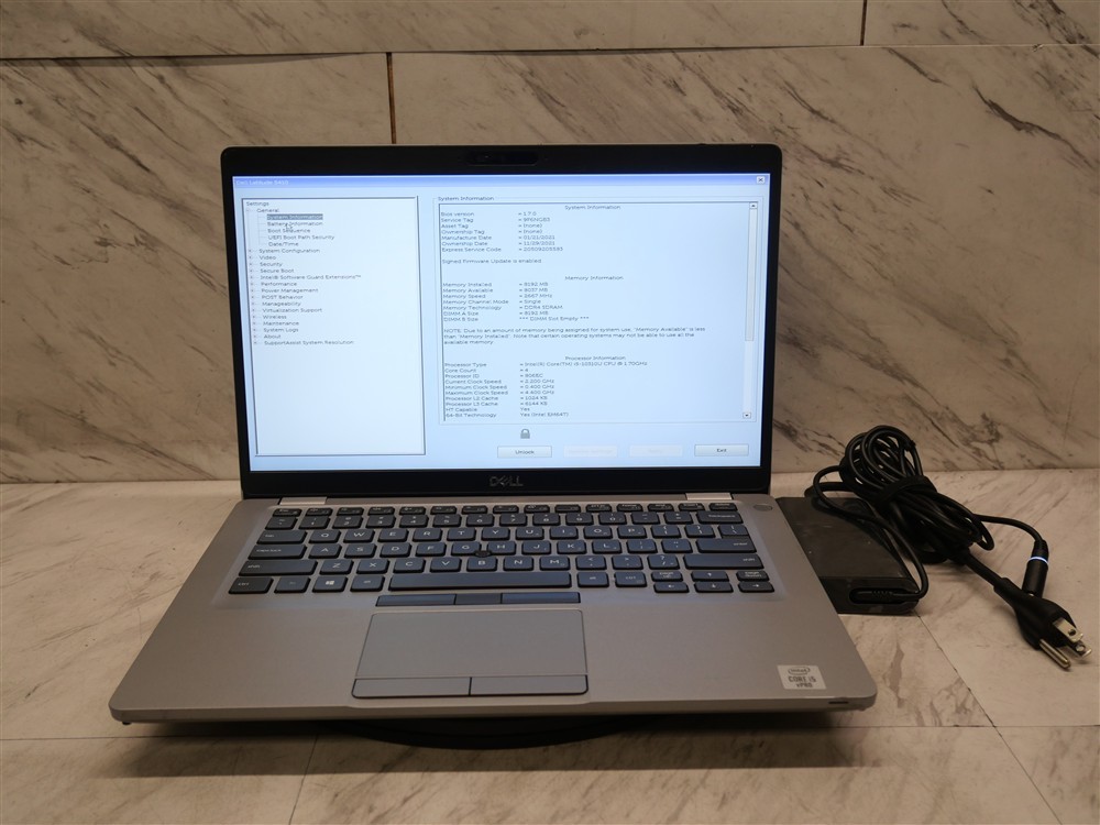 DELL LATITUDE 5410 14" Laptop i5-10310U 1.7ghz 8GB RAM w/ Excellent BATTERY!