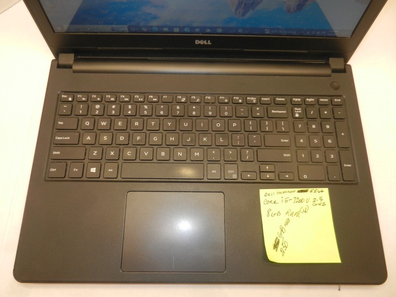 DELL INSPIRON 5566 15.6" CORE i5-7200U@2.5GHz 8GB RAM 250GB HDD WINDOWS 10 gallery