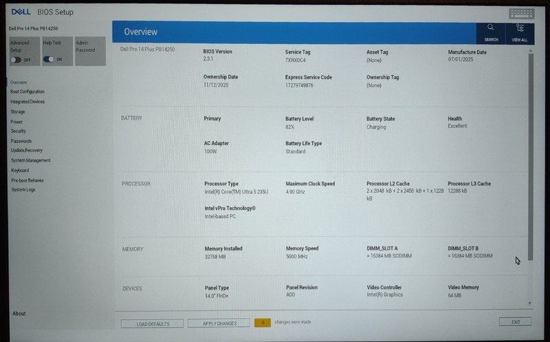 Dell Pro 14 Plus PB14250 14" FHD+ Intel Core Ultra 5 238V 32GB RAM 1TB SSD gallery