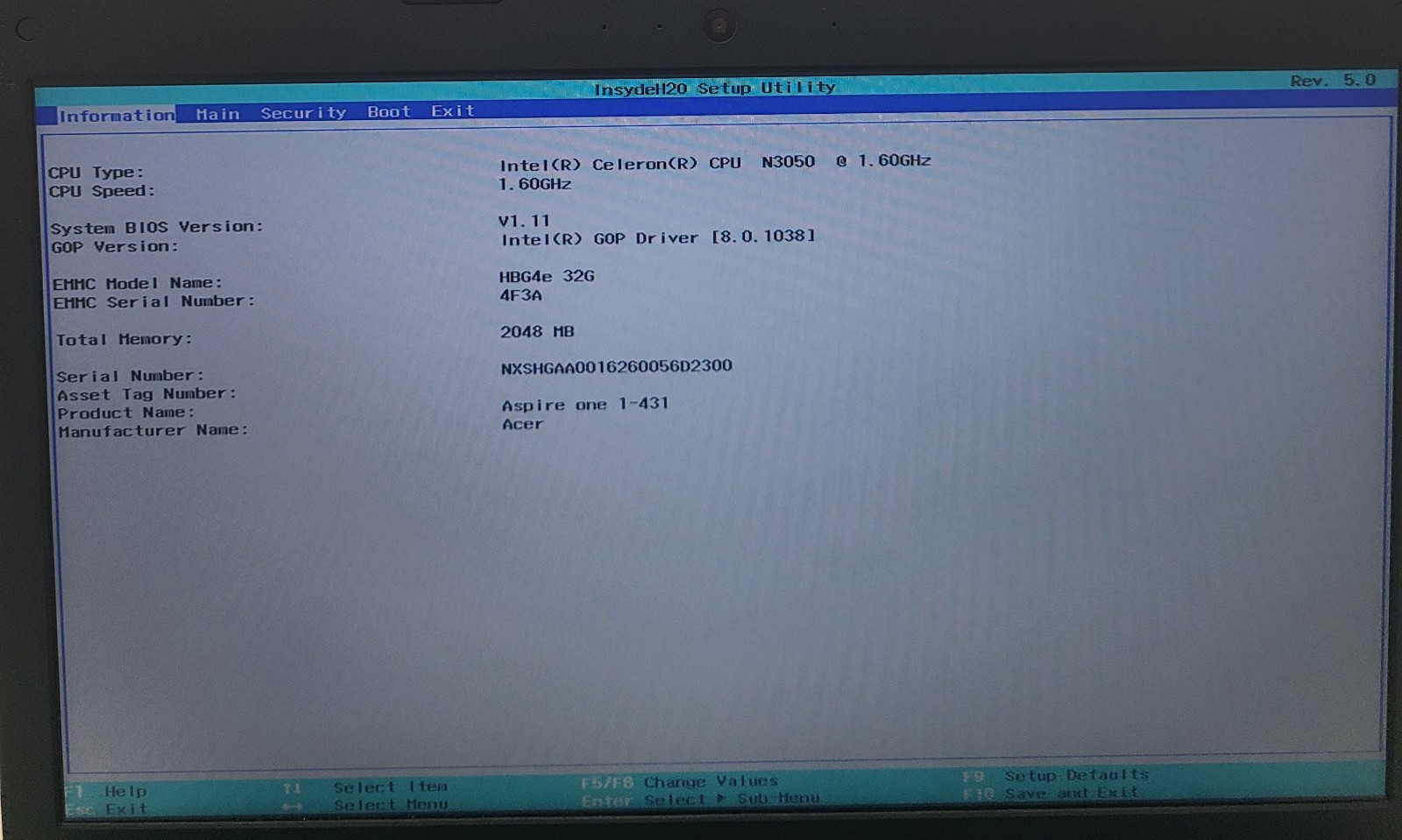 Acer Aspire One Cloudbook Laptop Intel Celeron N3050 2GB 32GB EMMC NO OS (FL) gallery