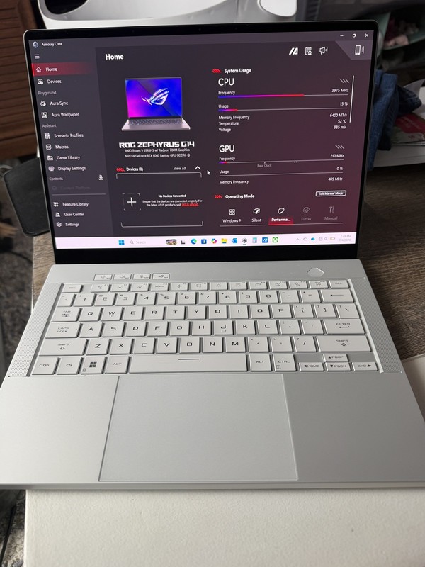 ASUS ROG Zephyrus G14 3K 120Hz OLED Ryzen 9 8945HS, 16GB/1TB, RTX 4060 - Used gallery
