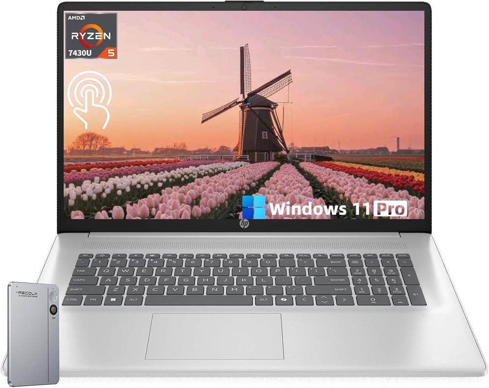 HP 17.3" HD+ Anti-Glare Display, AMD Ryzen 5 7430U 16GB RAM 512GB SSD Win 11 Pro
