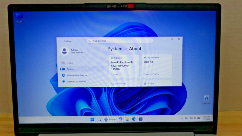 Functional LENOVO IdeaPad 1i 14IJL7 | 14" | Intel N6000 | 8 GB RAM | 120 GB eMMC gallery