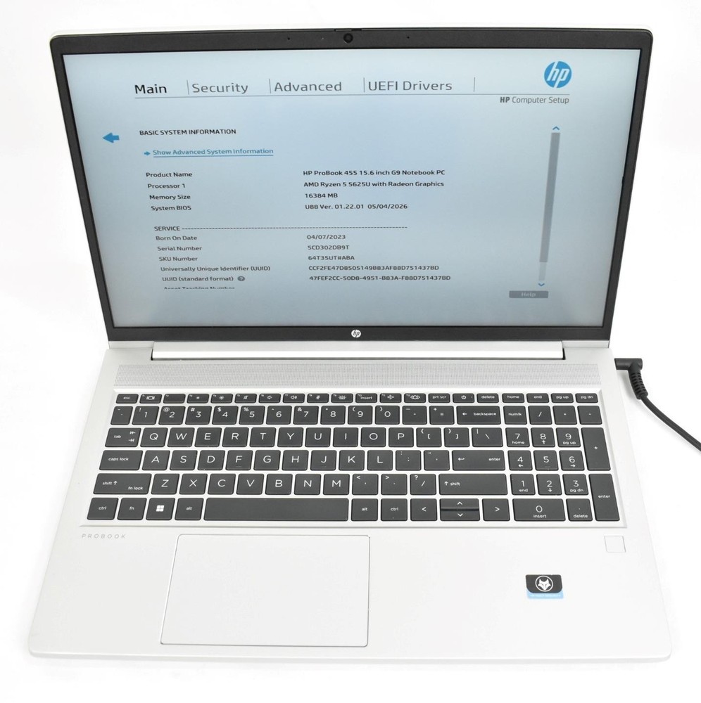 HP ProBook 455 G9 Ryzen 5 5625U 2.3GHz 16GB 256GB SSD No OS 15.6" *See Details*