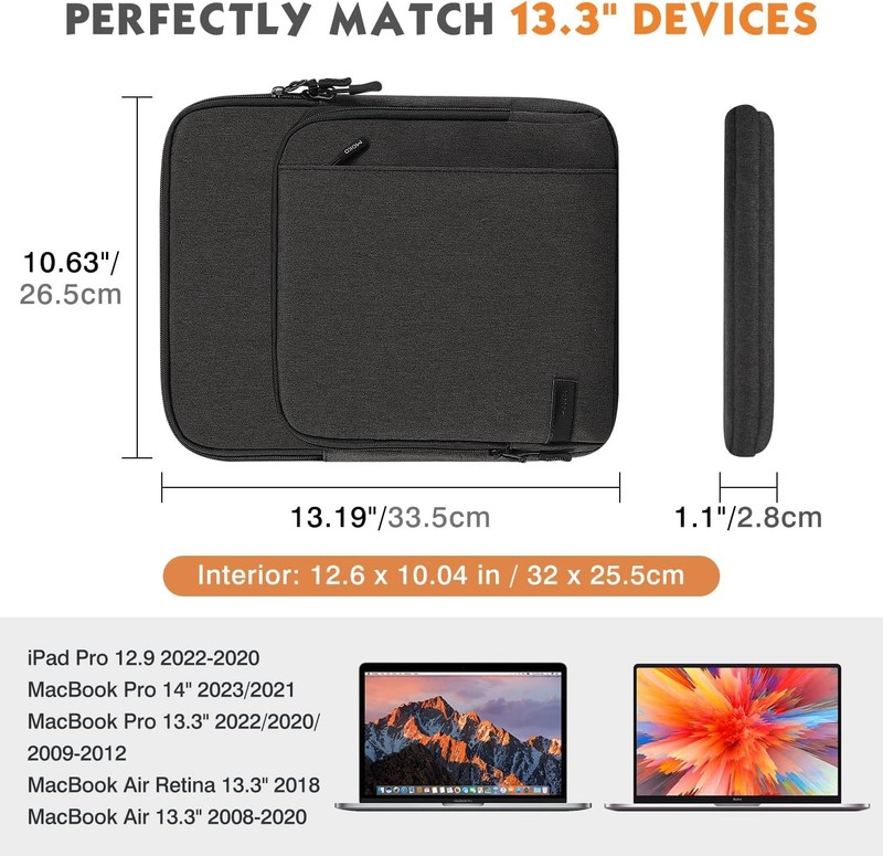 Laptop Sleeve Bag for 13.3-14 Inch Fits New MacBook Pro M3/M2 14" /13" M2/M1 gallery