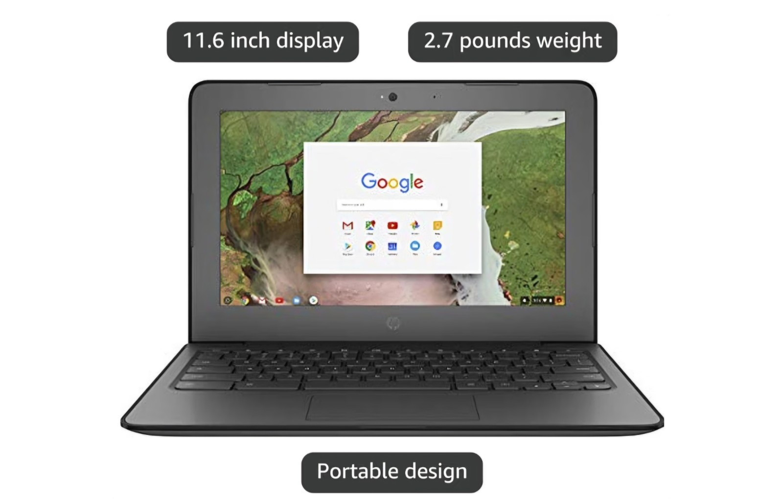 HP Chromebook 11 G7 EE 11.6" (16GB eMMC, Intel Celeron N, 2.60 GHz, 4GB) Laptop gallery