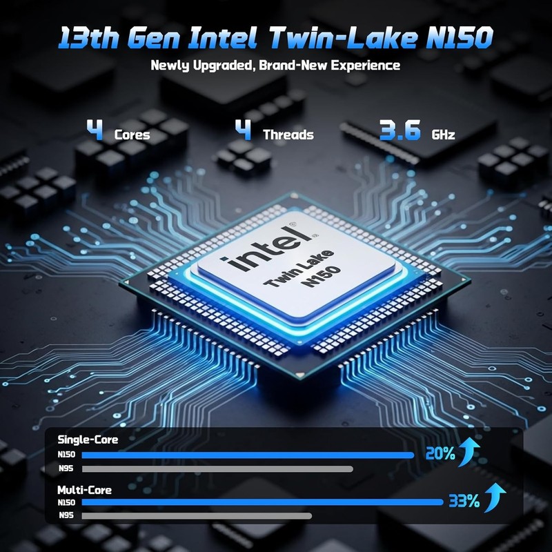 NIMO 15.6" IPS FHD-Student-Laptop 4GB RAM 128GB SSD Intel N150(Beat to i3-10110U gallery
