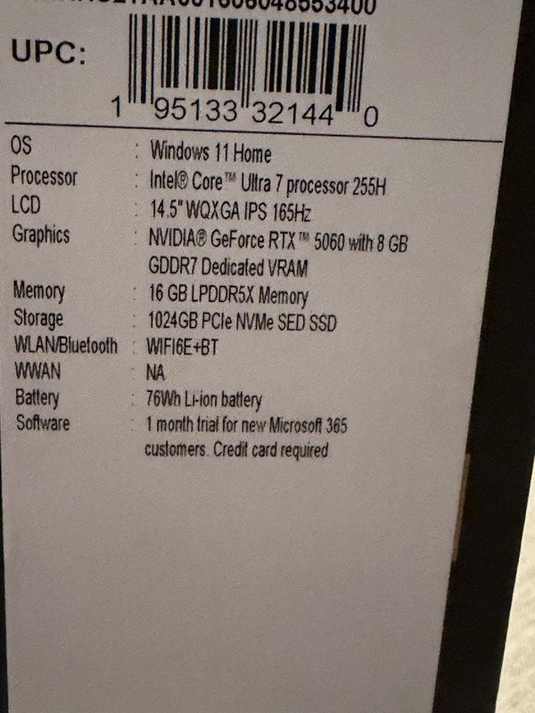 Acer Predator Helios Neo 14 AI RTX 5060 Ultra 7 255H 16GB 1TB gallery