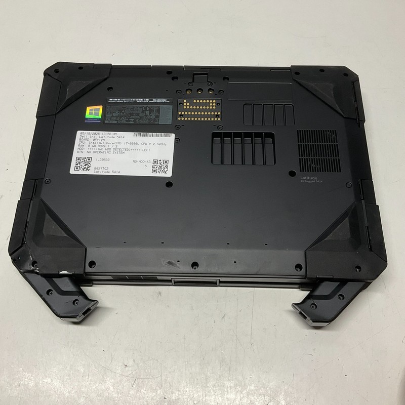 Dell Latitude 5414 Rugged Laptop Intel i7-6600U 2.60GHz 8GB NO HDD/OS/BAT READ gallery