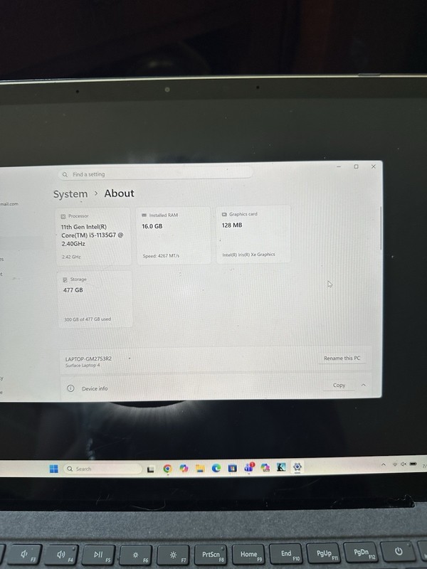 Microsoft Surface Laptop 4 (Intel i5 11th Gen / 16GB RAM / 512 SSD) 13.5in gallery