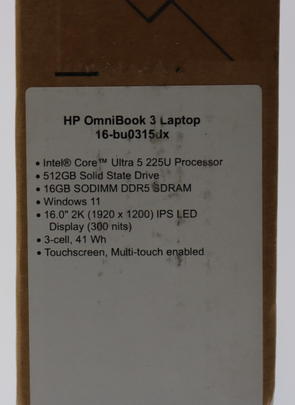 HP OmniBook 3 16" 2K Laptop Intel Core Ultra 5 16GB RAM 512GB SSD - Mica Silver gallery