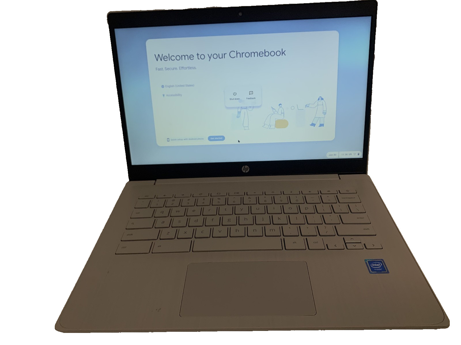 HP Chromebook 14" Intel Celeron N4120 4GB Ram 64GB eMMC Chrome OS gallery