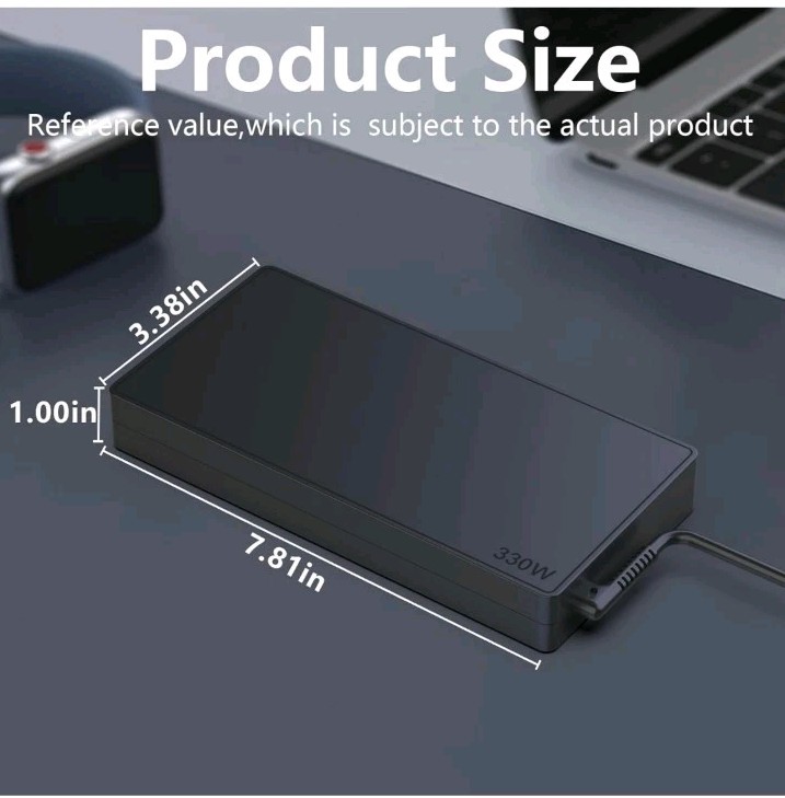 330W/400W Gaming Charger Compatible with Lenovo Legion Pro 7i 9i Gen 10 16IAX10H gallery