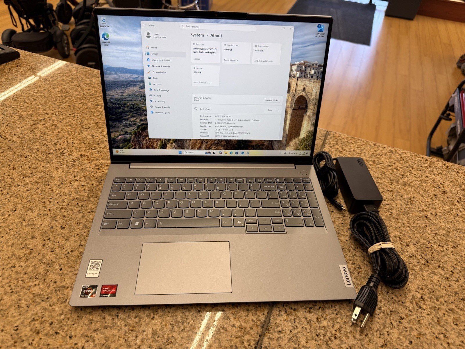Lenovo ThinkBook 16 Gen 7 G7 ARP 16" Ryzen 5 7535HS 3.3GHz 8GB RAM 256GB SSD gallery