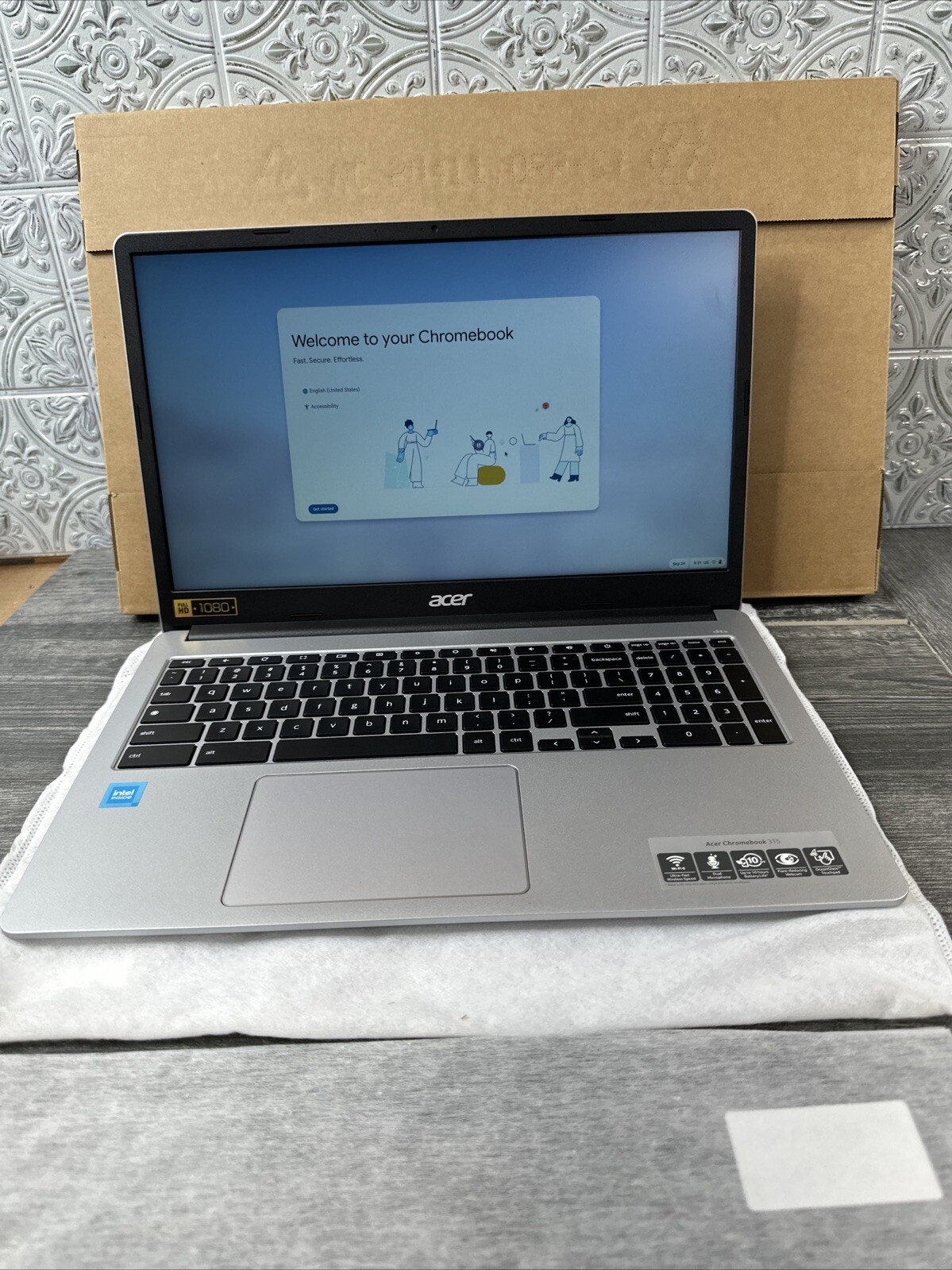 New Acer Chromebook 315 15.6 FHD Dual-Core N4500 4GB 64GB eMMC Chrome OS gallery