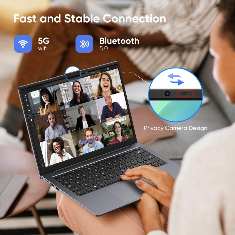 14" Laptop 16GB RAM 512GB SSD Intel Core i3 Up to 3.4GHz IPS Display Office 2024 gallery