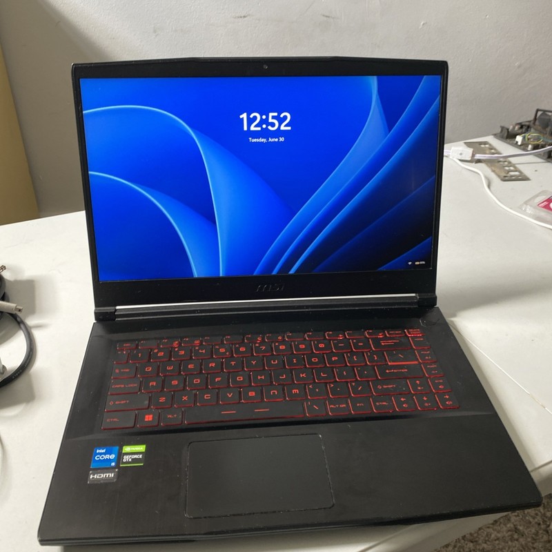 (MA3) MSI GF63 Intel i5-11400H 2.70 GHz 256GB 8GB 15.6" Gaming Laptop GTX 1650 gallery