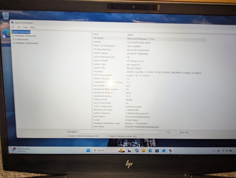 HP ZBook 15v G5 4NL20UT#ABA Intel Core i7-8750H CPU @ 2.2GHz 24GB Ram 500GB NVMe gallery