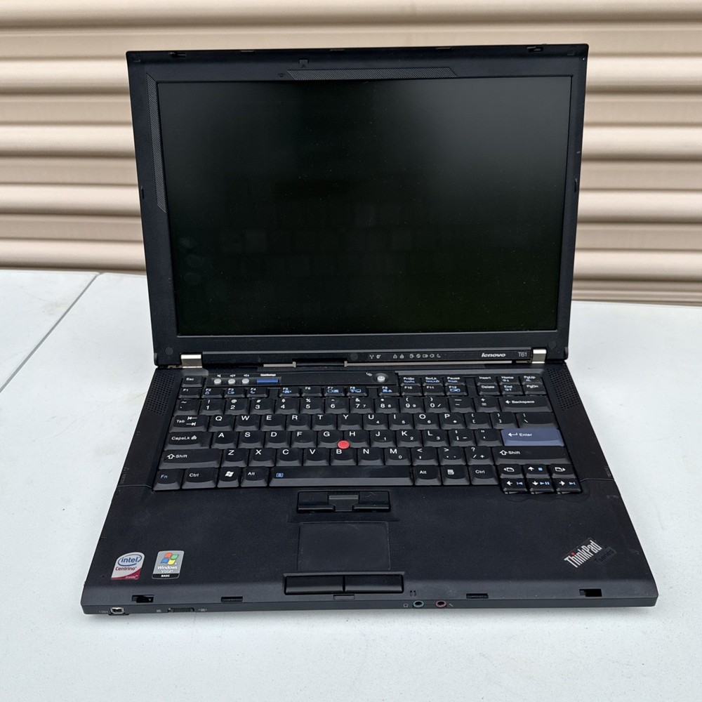 Lenovo ThinkPad T61 Intel Core 2 Duo T7300 2.00GHz No HDD - Parts AS IS