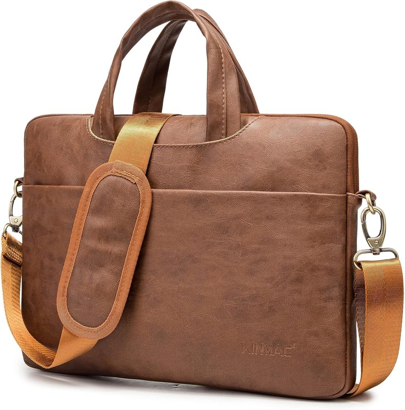 Embossed PU Leather 360° Heavy Duty Protective Laptop Sleeve for 15 inch-16 inch gallery
