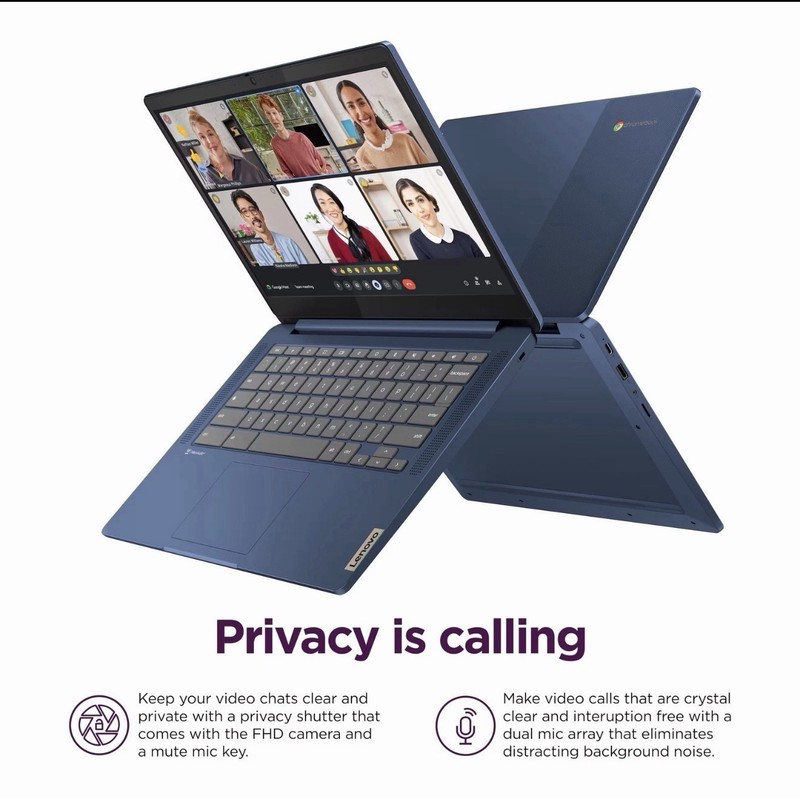 Lenovo Slim 3 Chromebook 14" Touch (64GB eMMC, MediaTek Kompanio 520 Series gallery