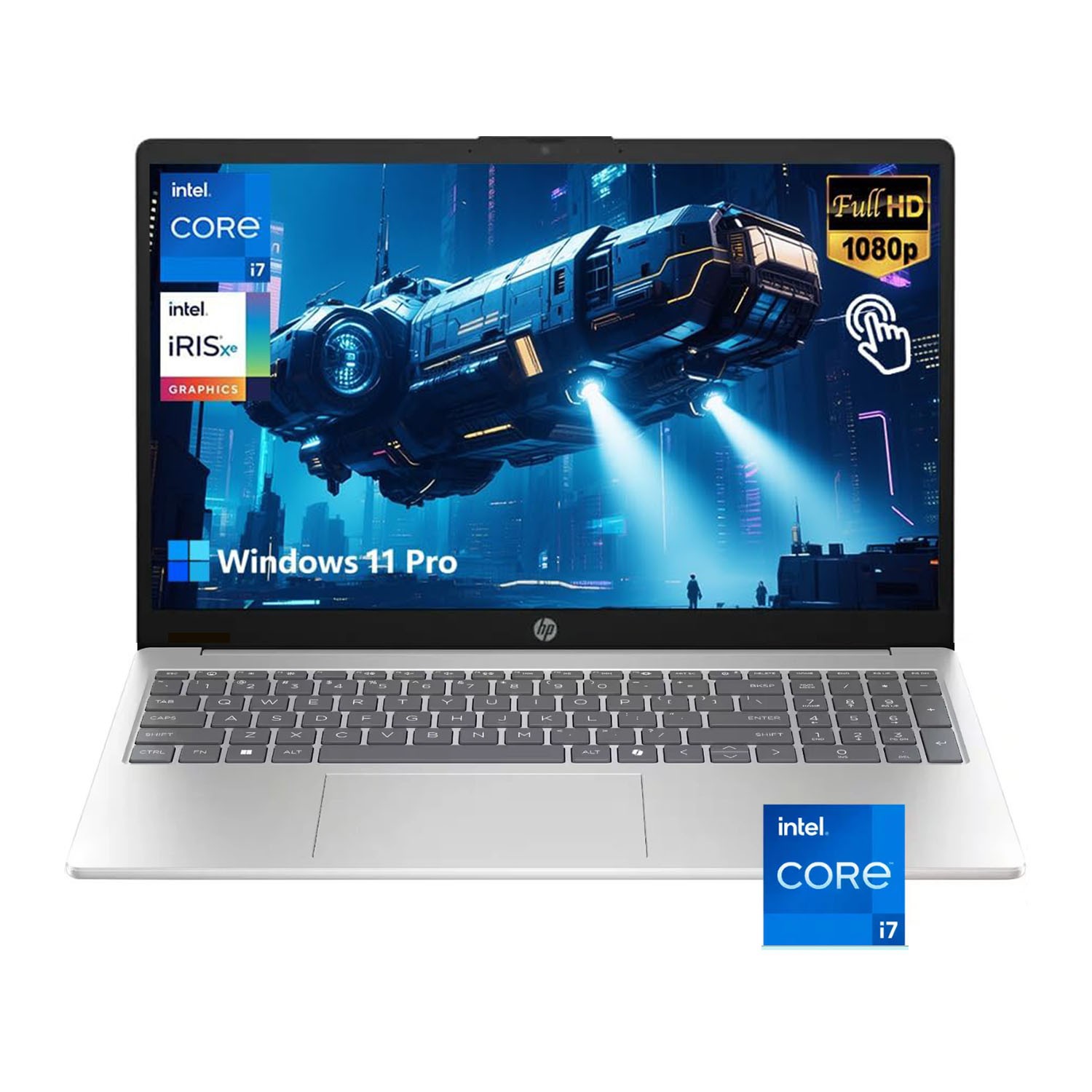 HP 15.6" Touchscreen Laptop Intel 10-Core i7-1355U 16GB RAM 512GB SSD Wins 11 gallery
