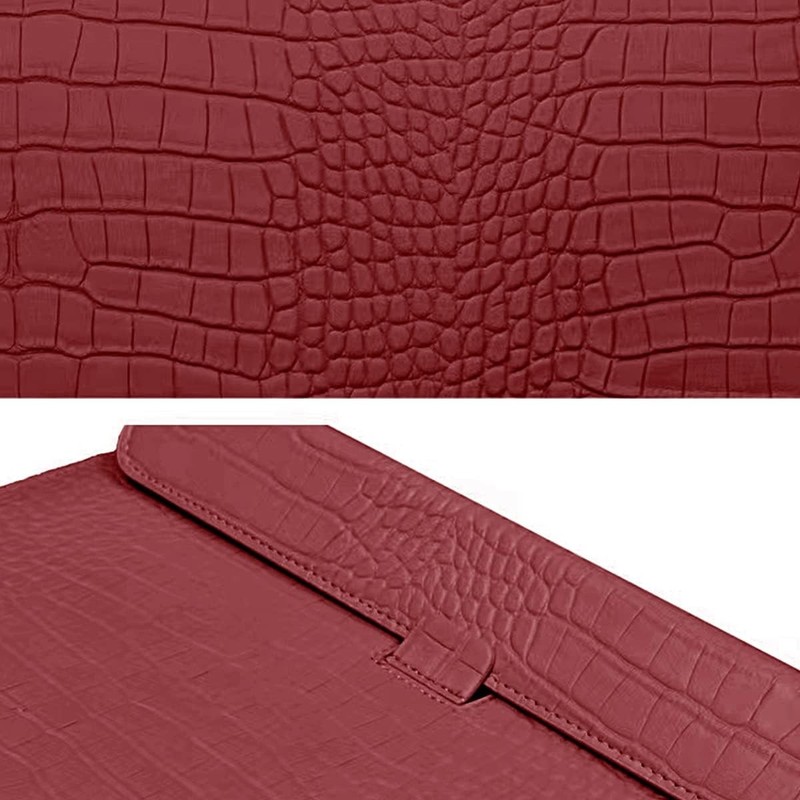 Protective Slim Portable Laptop Sleeve Crocodile PU Leather Case for MacBook Neo gallery