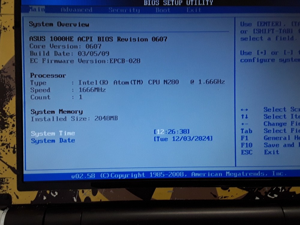 Asus Eee PC 1000HE