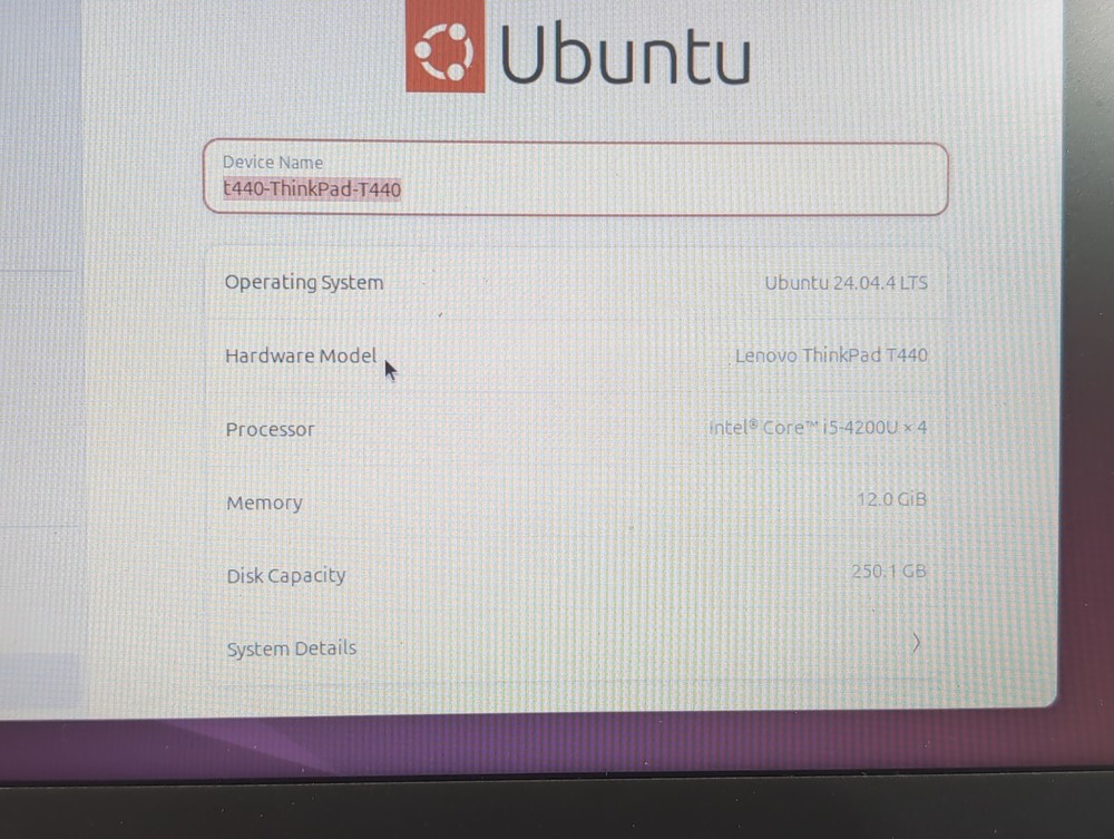 Lenovo Thinkpad T440 Business Laptop i5-4200U 12GB RAM 250GB SSD Ubuntu Linux