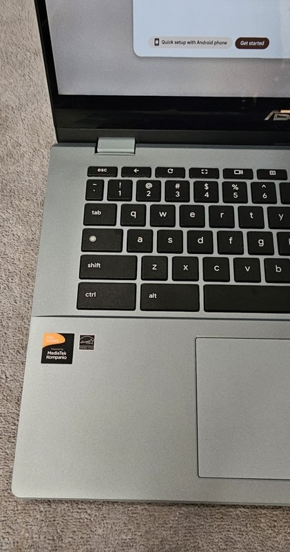 💻Asus Chromebook CM1402FM2A-WS44FT 14" MT Kompanio 520 4GB 64GB eMMC Read Desc. gallery