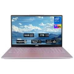 NIMO 15.6″ Laptop 16GB RAM 1TB Intel Pentium Quad-Core N100 Fingerprint, Win 11