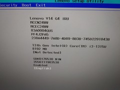 Lenovo V14 G4 IRU Core i3-1315U@8GB RAM , NO SSD , NO SCREEN , FOR PARTS ONLY