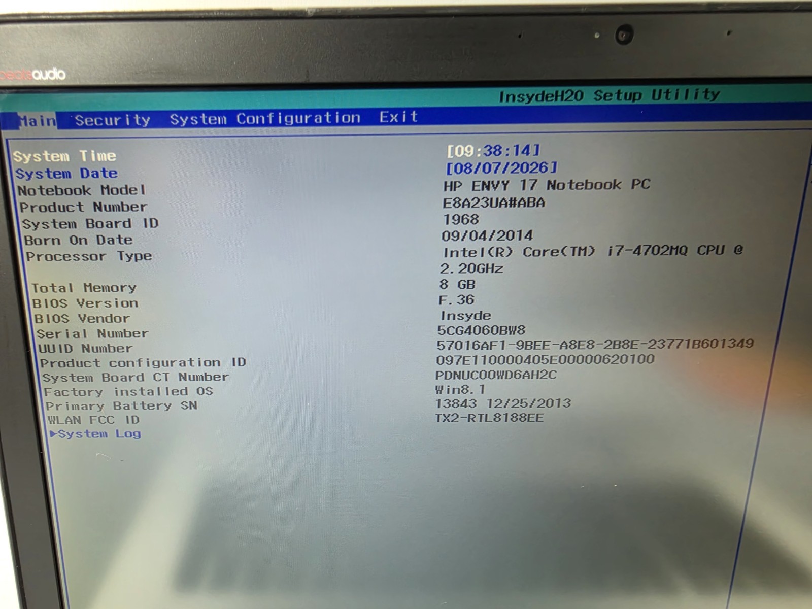 HP ENVY 17 17-J184NR Intel Core i7 NVIDIA Beats Audio Laptop - 8GB RAM NO HD gallery