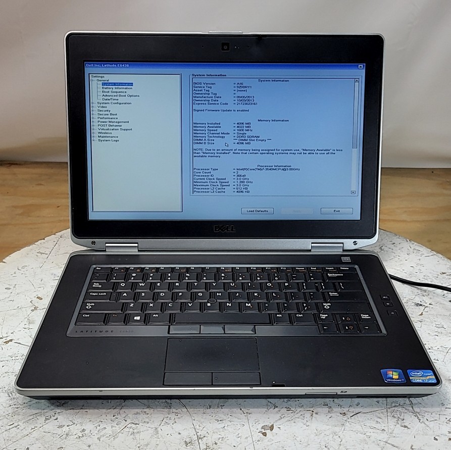 DELL LATITUDE E6430 Laptop Intel I7-3540M 4GB 500GB SEE NOTES