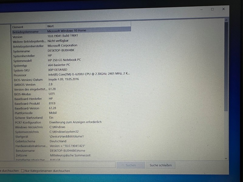 HP ProBook 250 G5 39.6cm (15.6") i5-6200U 8GB RAM 1TB HDD Used gallery