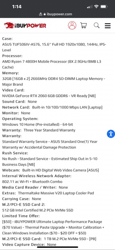 ASUS A15 Series 15.6 inch (512GB + 1TB) , AMD Ryzen 7, 2.90GHz, 32GB) gallery