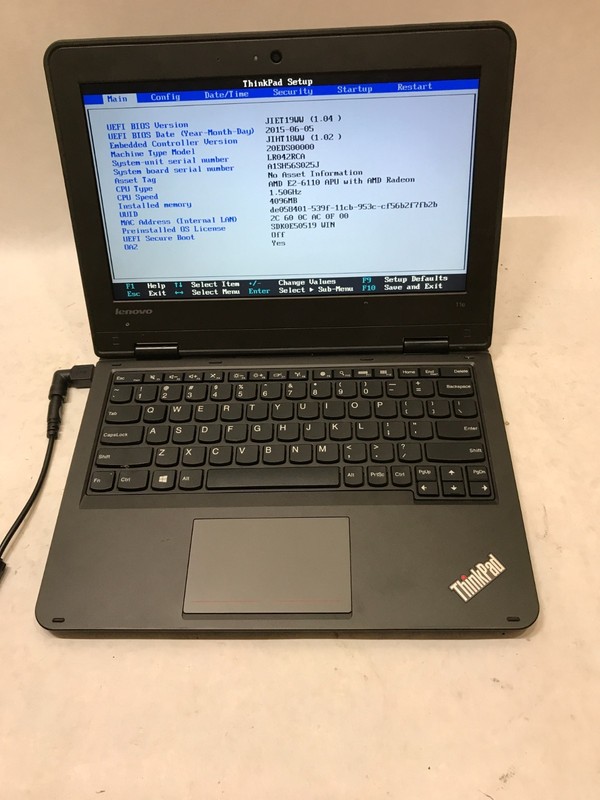 Lenovo ThinkPad Yoga 11e 20ED 11" AMD E2 NO RAM NO HDD/OS For Parts READ!!! - DW gallery