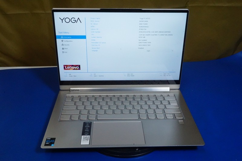 Lenovo Yoga 9 2-in-1 14ITL05 14" i7-1195G7 2.9GHz 8GB RAM NO SSD/OS gallery