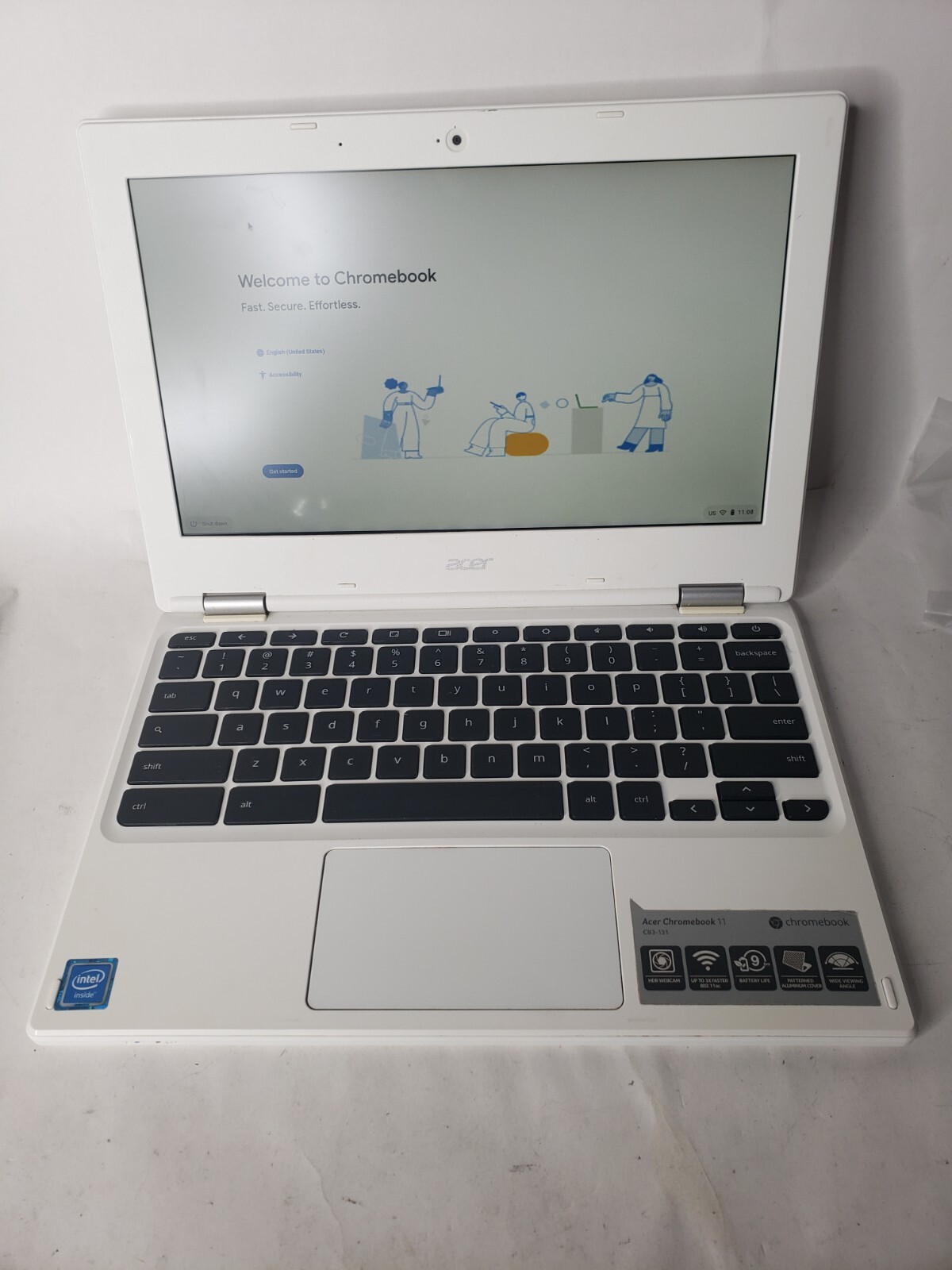 ACER Chromebook 11 CB3-131 N15Q10 Dual Celeron N2840 2.16GHz 11.5" 16GB SSD 2GB gallery