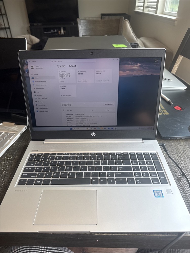 HP ProBook 460 G6 15” HD Laptop Core i5 8GB RAM 256GB SSD Windows 11 Pro