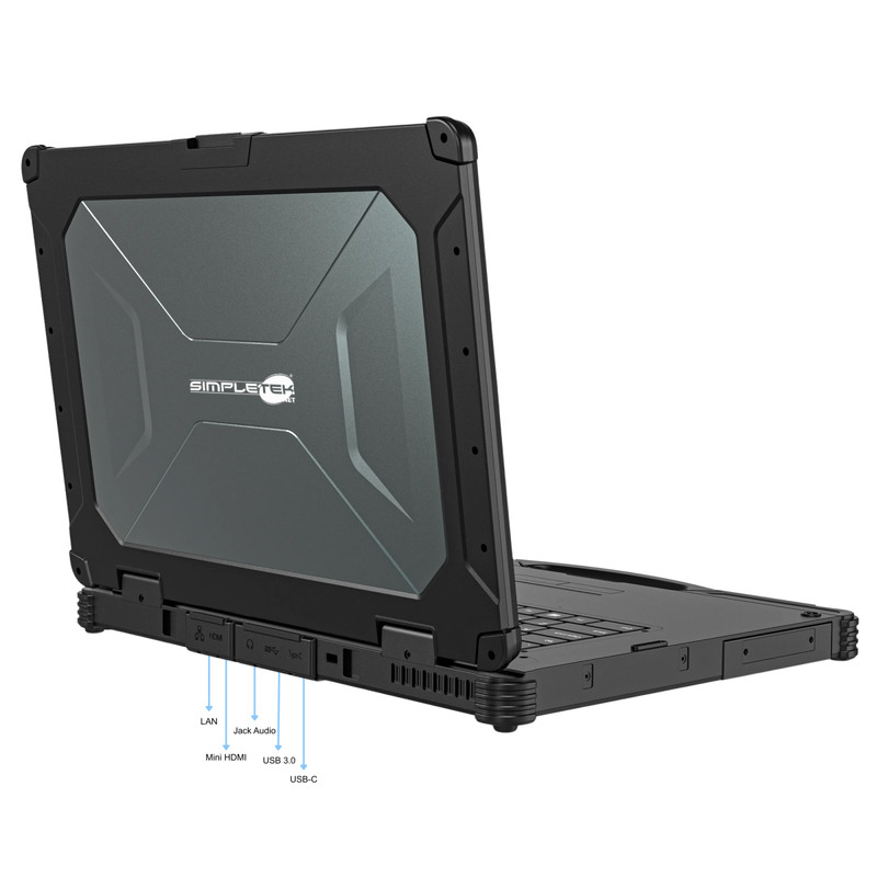 Computer Rugged I5 1235u 14 " 32gb Ddr5 960gb Touch Rs232 Serial Com W11 Pro _ gallery