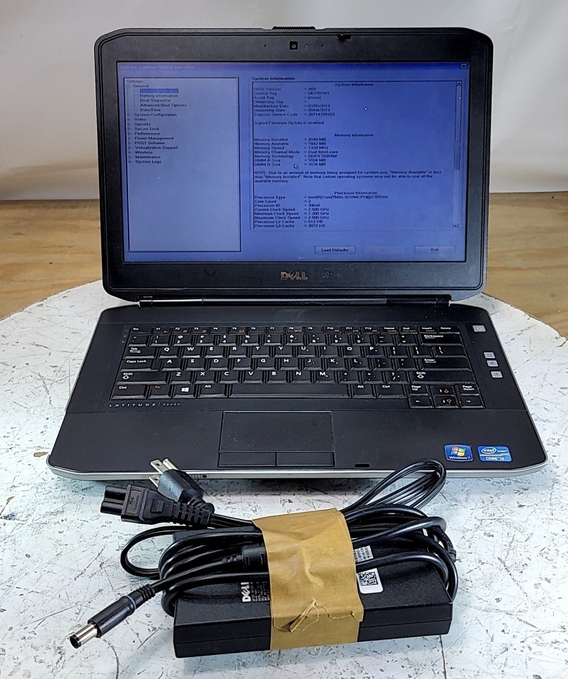 DELL LATITUDE E5430 NON-VPRO Laptop Intel I5-3210M 2GB 320GB SEE NOTES gallery