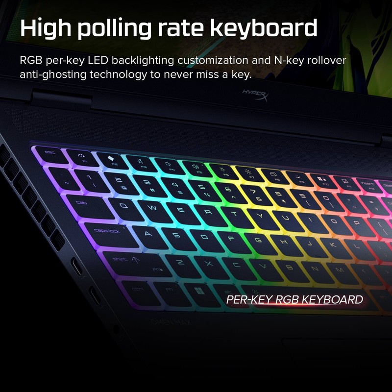 HyperX - OMEN MAX 16" 240Hz 2.5K OLED Gaming Laptop - AMD Ryzen AI 9 HX 475 (... gallery