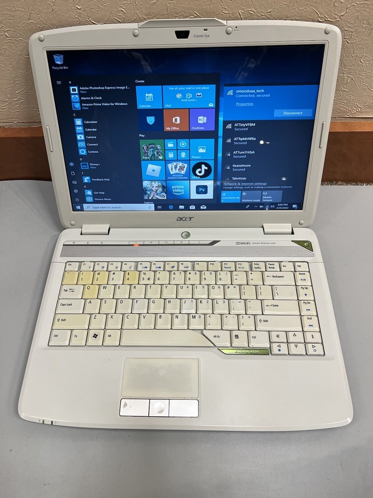 ACER Aspire 4520 AMD Athlon Dual-Core 2GB RAM 120GB HDD WIFI WRBCAM
