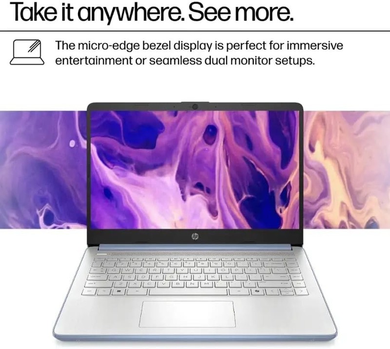 2025 HP 14 Student Laptop,Intel Processor N150,UpTo 16GB 384GB +Win 11 Pro gallery