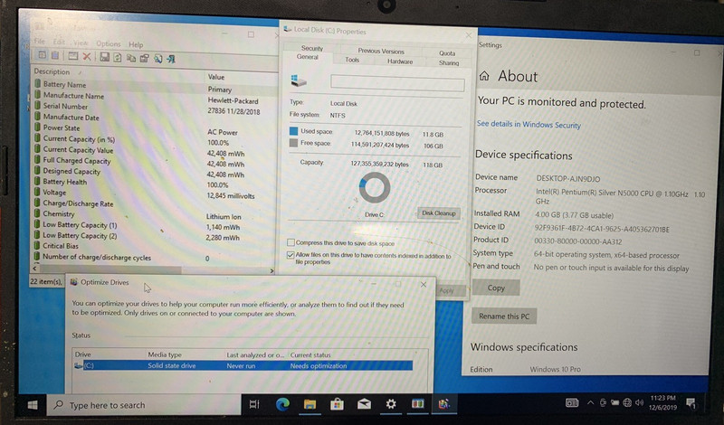 HP 14-df0010nr Intel Pentium Silver N5000@1.10GHz 4GB RAM 128GB SSD WIN 10P gallery