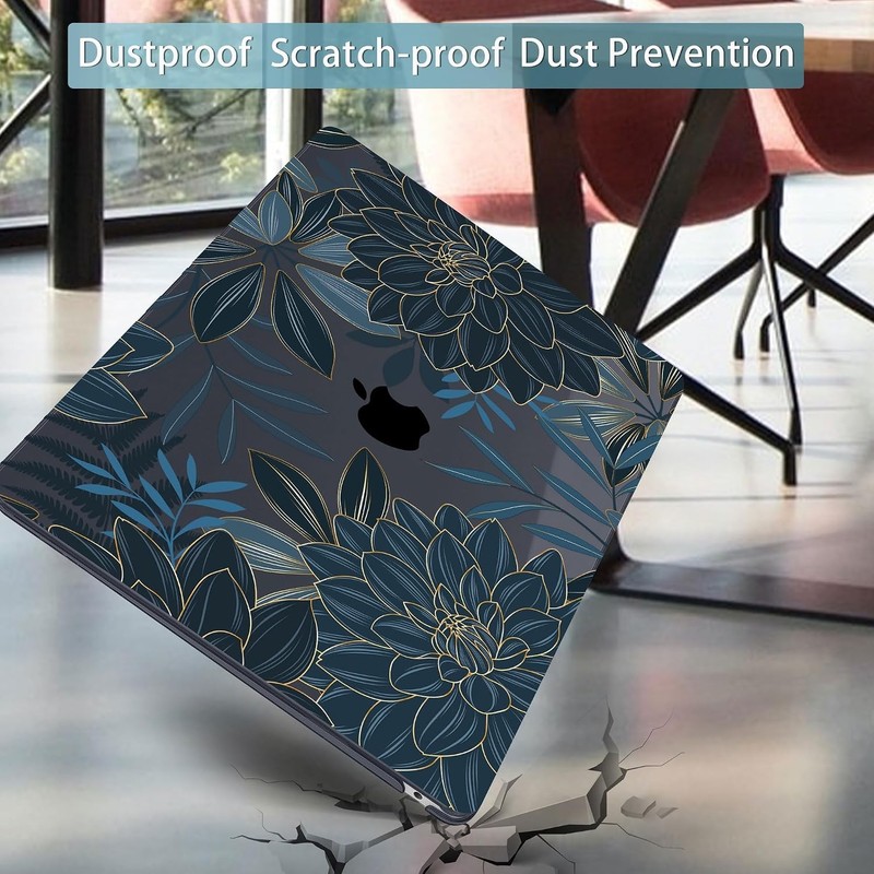 Case for MacBook Air 13 inch M1 A2337 A2179 A1932, Hard Cover with Touch ID gallery